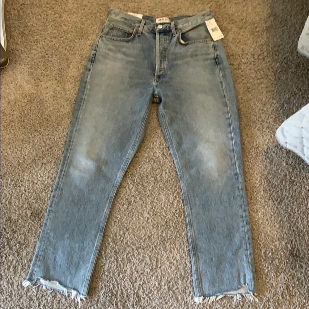 AGOLDE Riley Hi Rise Straight Crop BRAND NEW